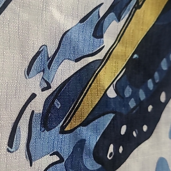 Kanagawa Japanese Great Wave Men's 2XL  Short-sleeve Button-Down Shirt - Picture 5 of 5